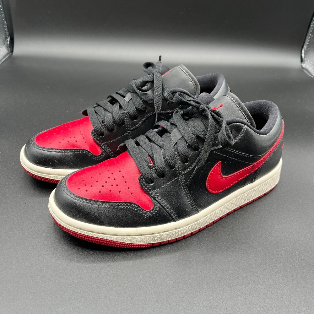 Nike Air Jordan 1 Low DC0774-061 Womens 6.5 Sneaker Black Gym Red Athletic Shoes